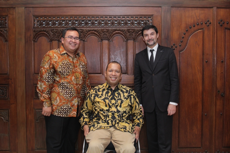 David Hutagalung, Handry Satriago and Pascal Furth