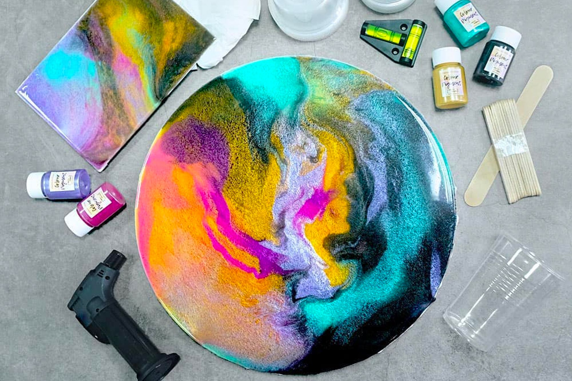 Room to Imagine's virtual workshop offers resin art classes open to all experience levels Image: Courtesy of Room to Imagine