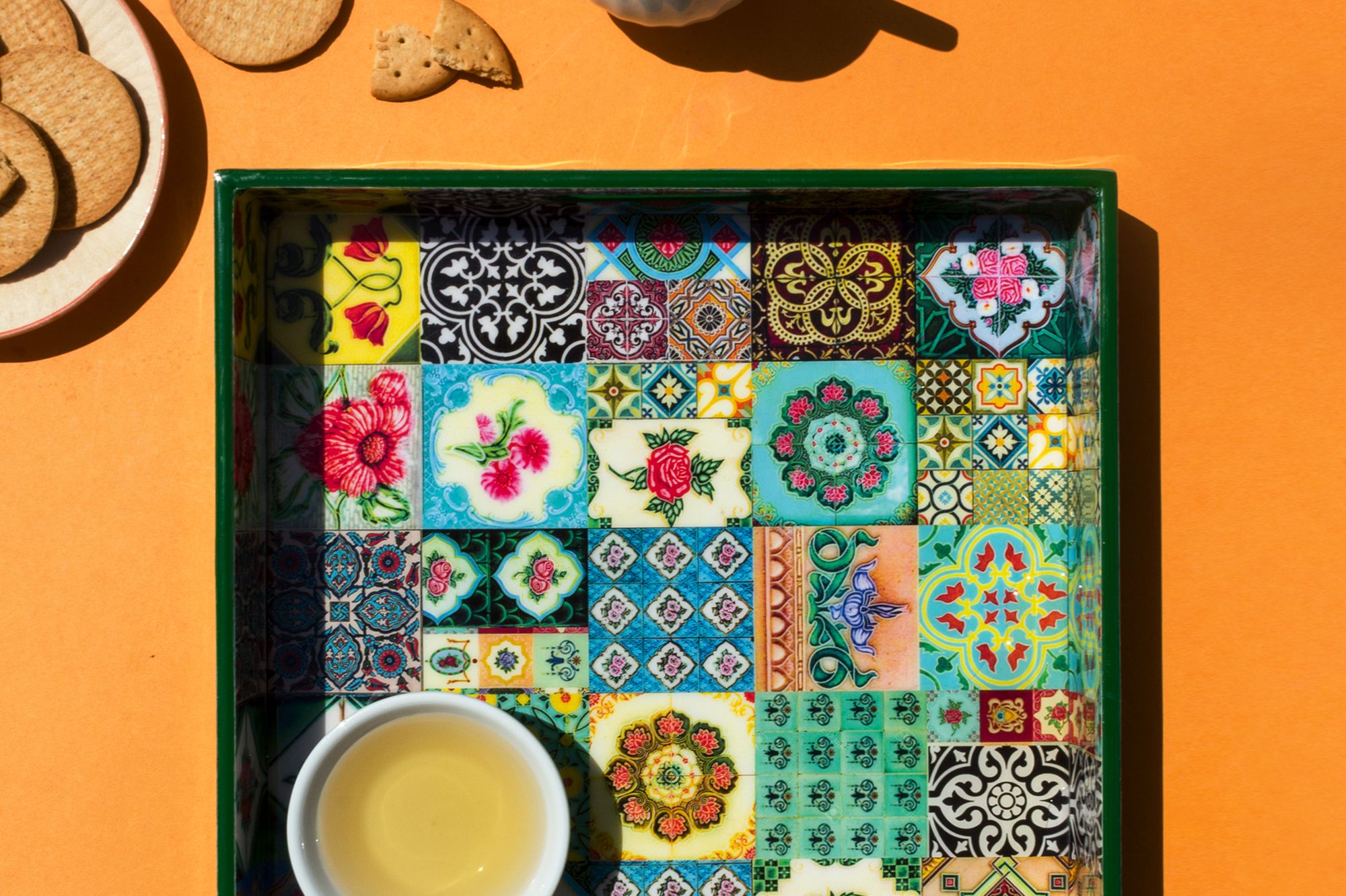This vibrant tray set from Photo Phactory perfect encapsulates Singapore's vibrant Peranakan culture Image: Courtesy of Photo Phactory