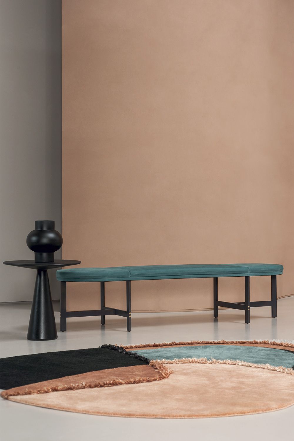 Tactile and colourful, the Himani C rug adds comfort Image: Courtesy of Baxter