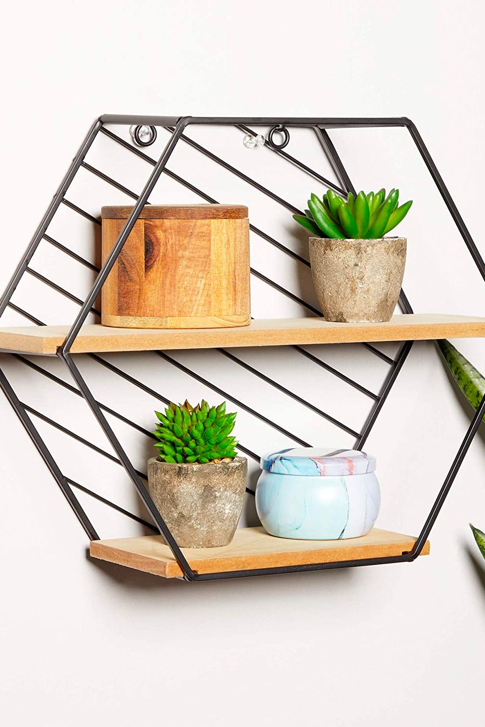 The wall shelves add a decorative element Image: Courtesy of Farmlyn Creek