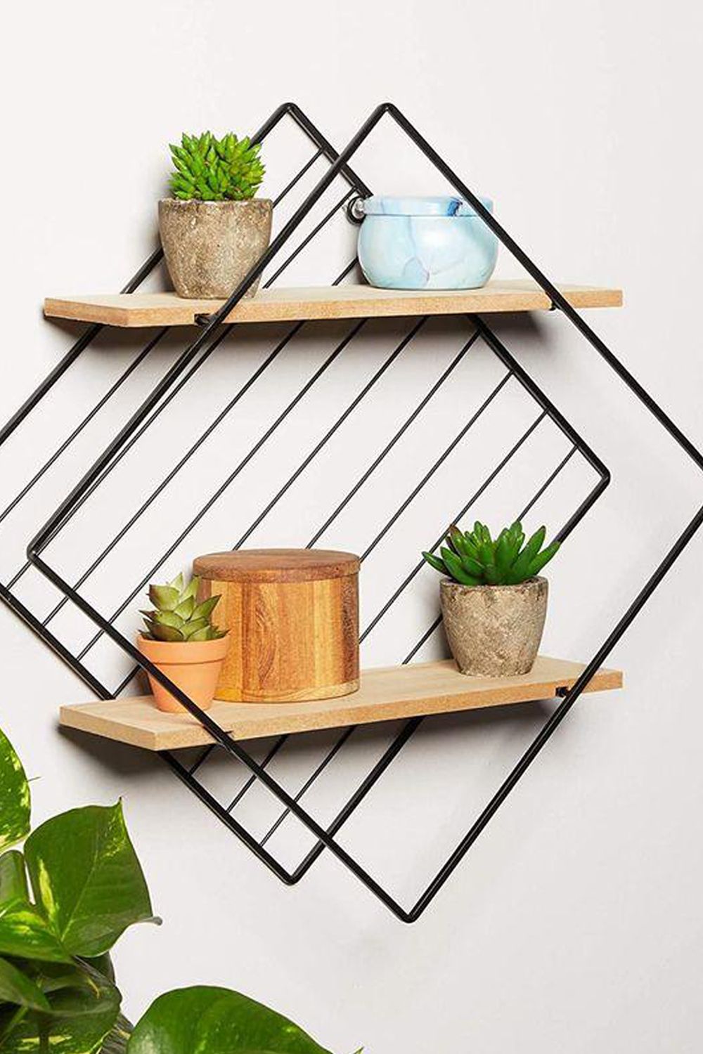 Farmlyn Creek Two-Tier Geometric Shelf Image: Courtesy of Farmlyn Creek