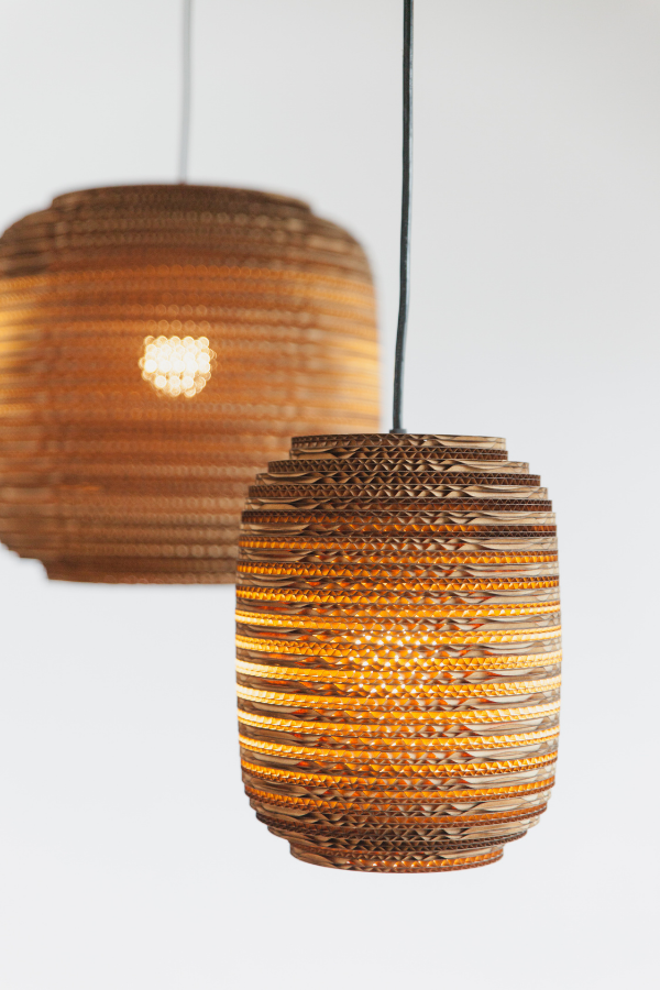 Scraplights pendant lights in brown