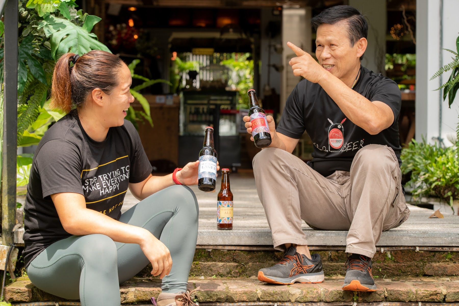 Crystalla Huang and Ernest Ng of RedDot BrewHouse (Photo: RedDot BrewHouse)