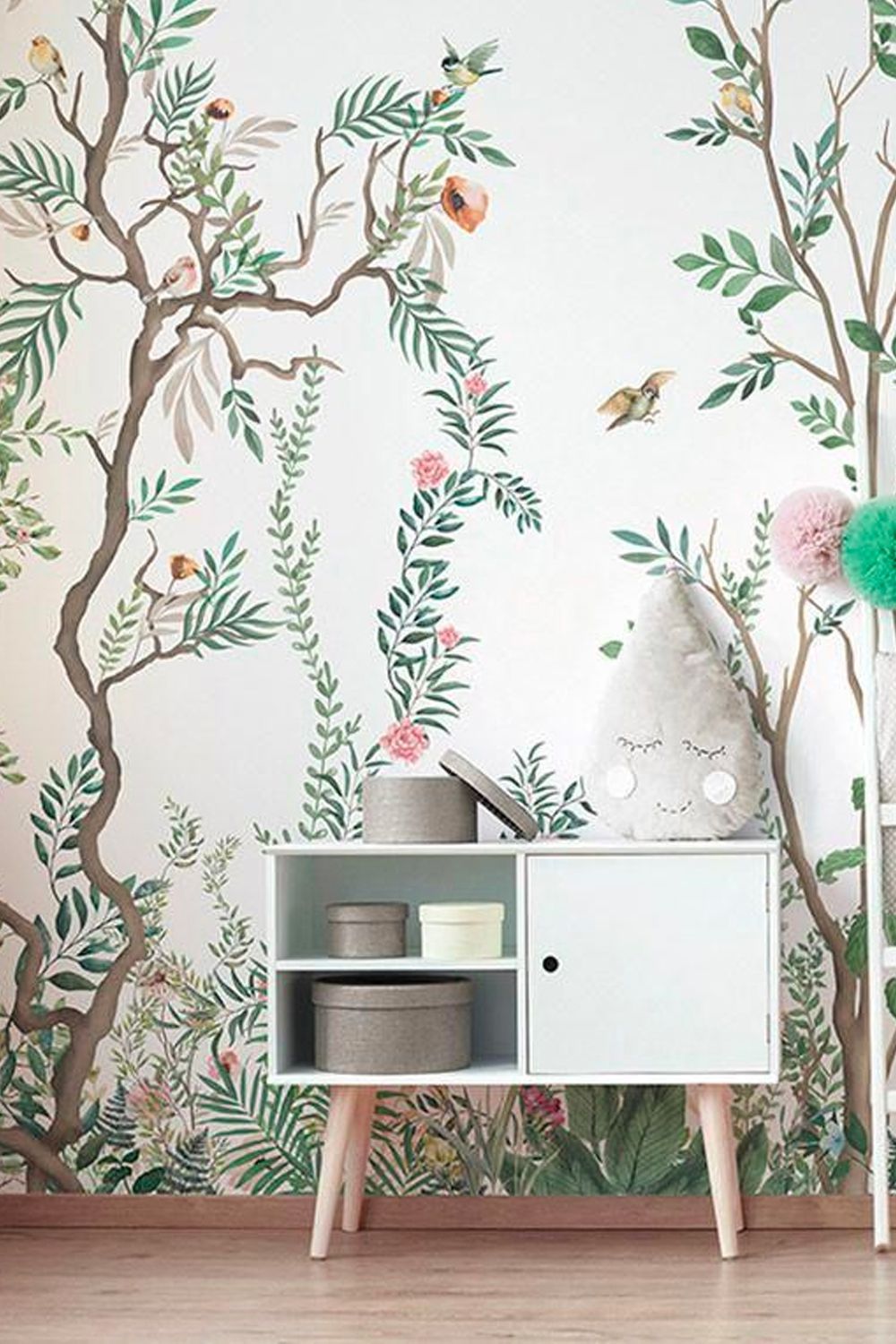 The calming hues add a soothing atmosphere to nurseries and bedrooms Photo: Maison Wall