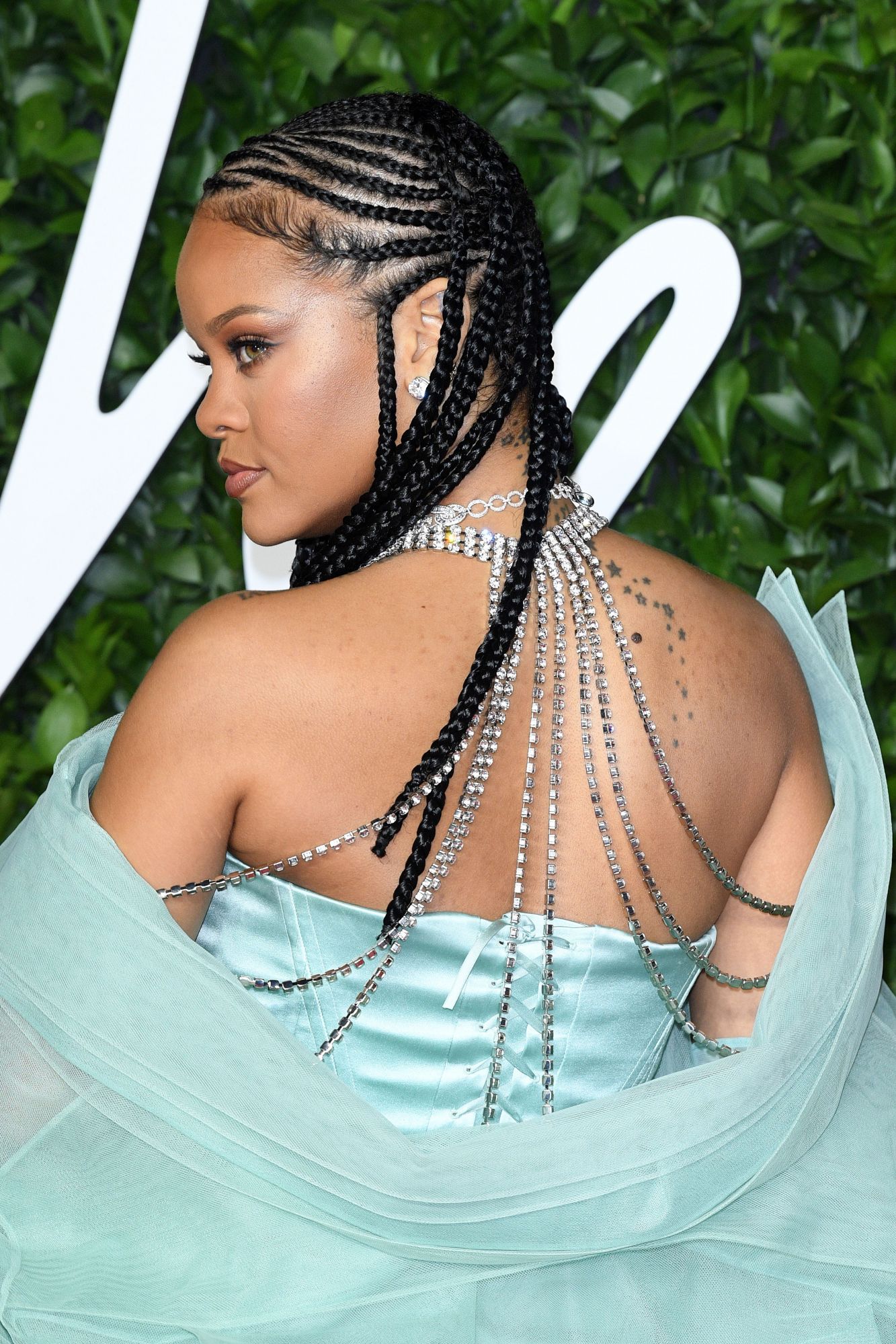 LONDON, ENGLAND - DECEMBER 02: Rihanna arrives at The Fashion Awards 2019 held at Royal Albert Hall on December 02, 2019 in London, England. (Photo by Daniele Venturelli/Daniele Venturelli/WireImage )