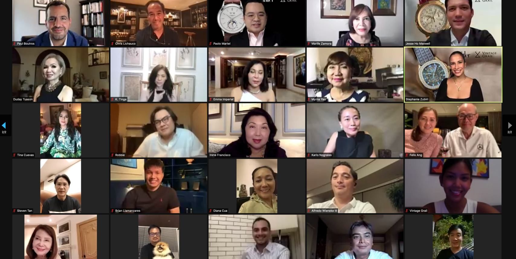 Screencap from Tatler Philippines x Vintage Grail's "Watch Collecting: A Love Affair" Virtual Event