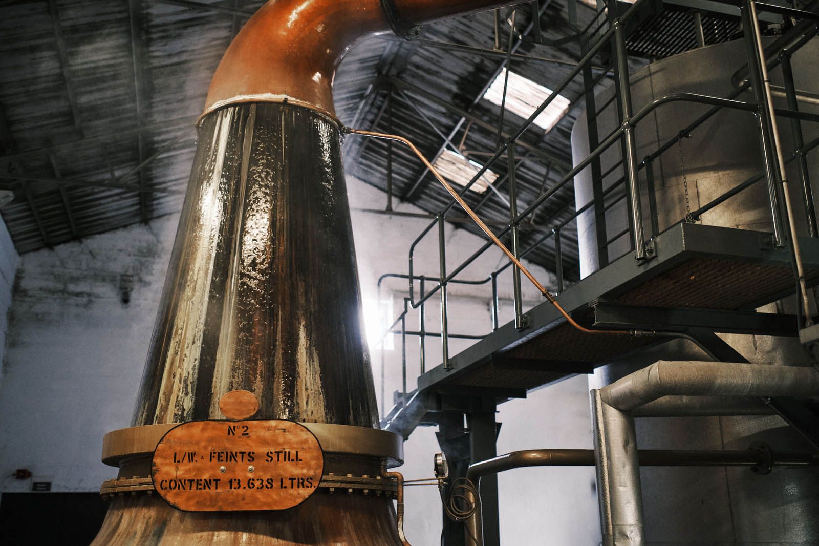 Cooling rings attached to the copper stills