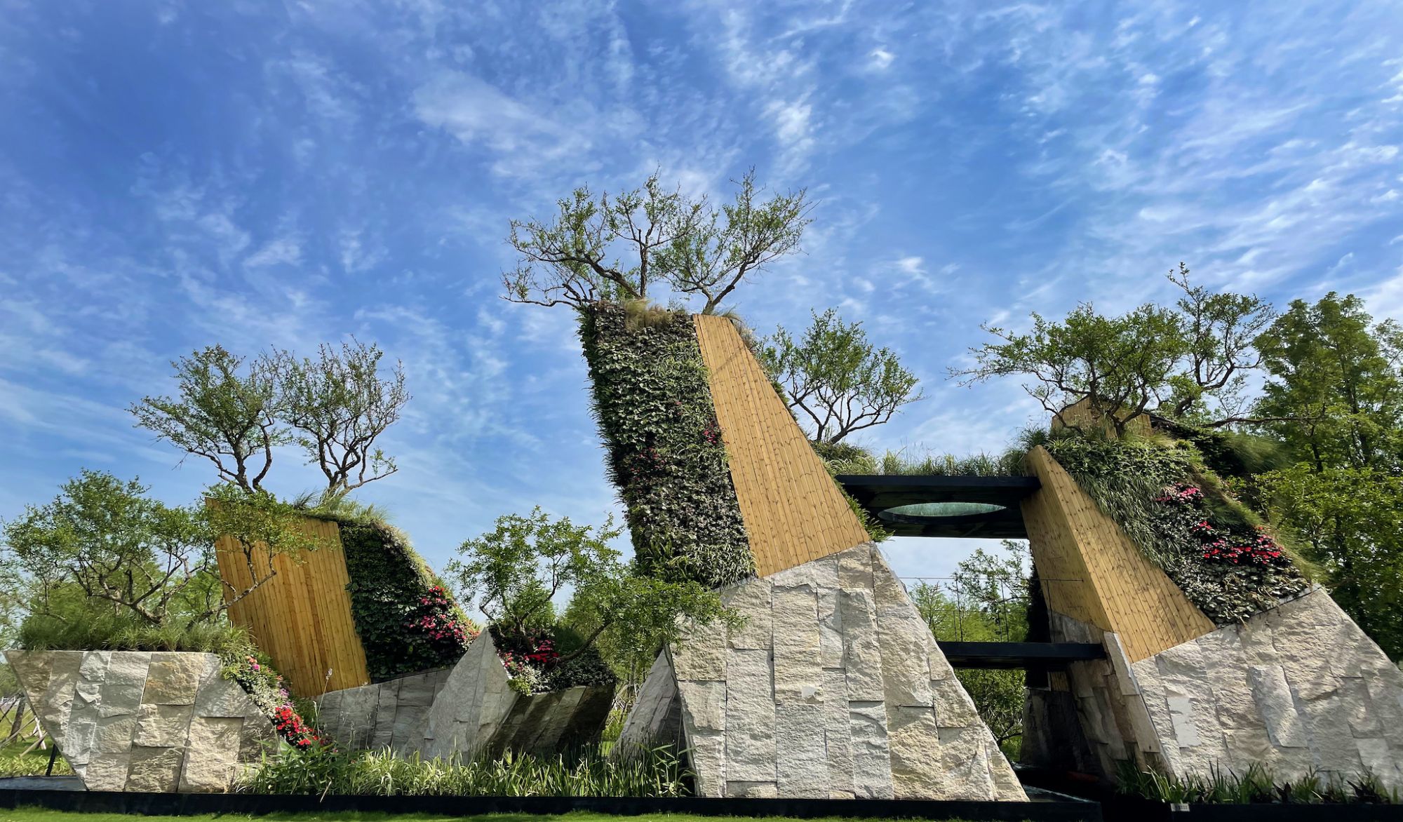 The garden is an abstraction of rocky landscapes