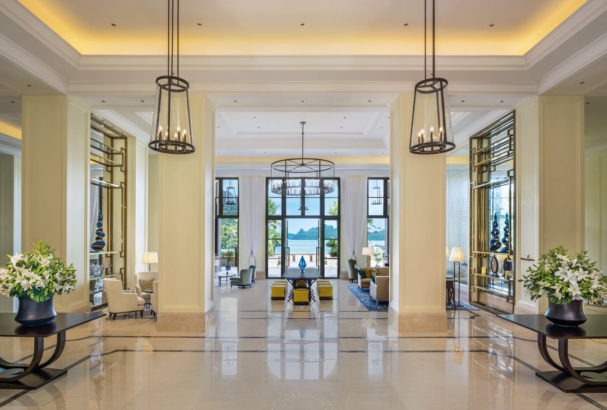 The lobby at The St. Regis Langkawi