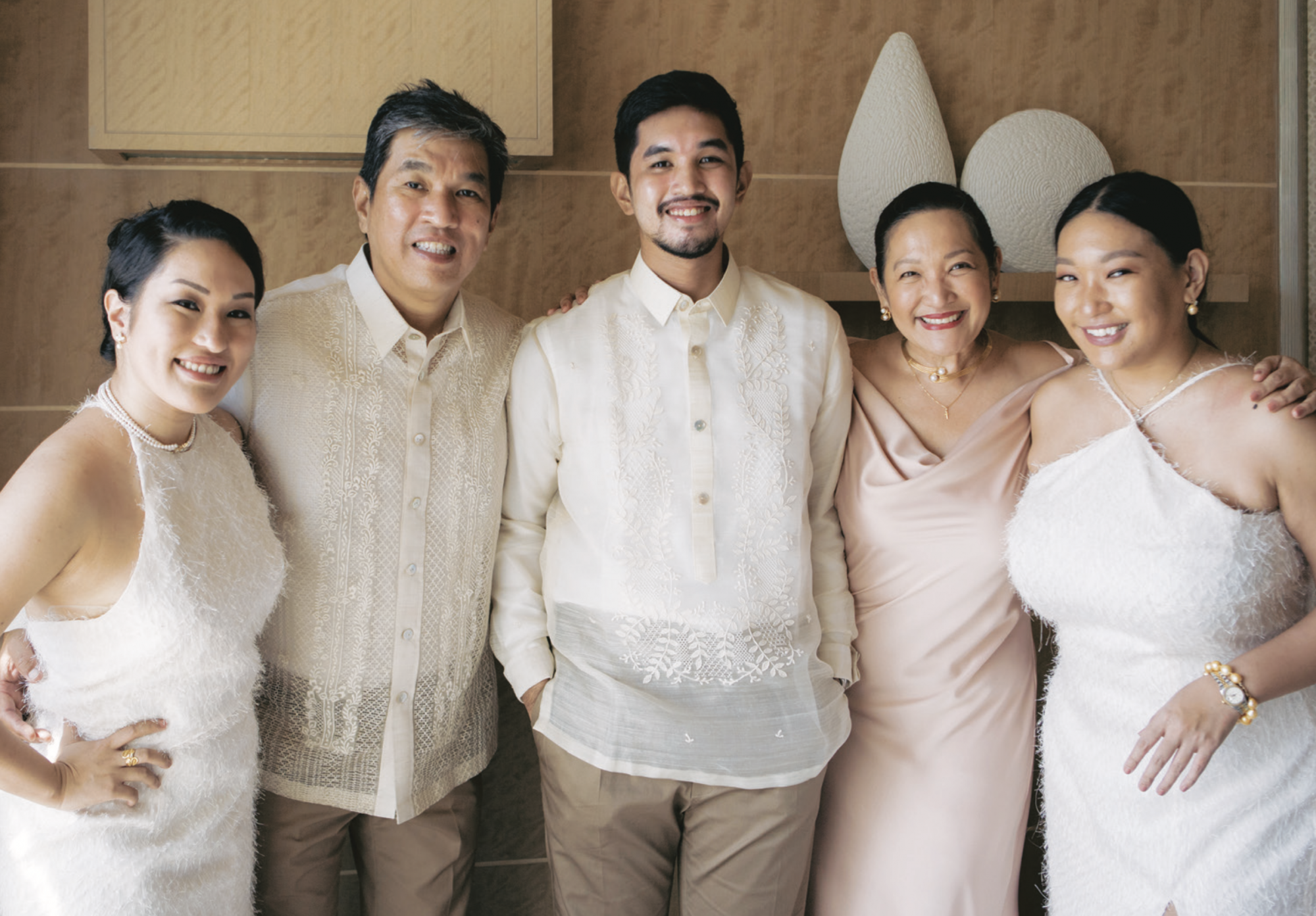 The groom with 7 his family: Ricca, Tonio, Pauline and Bea Bautista