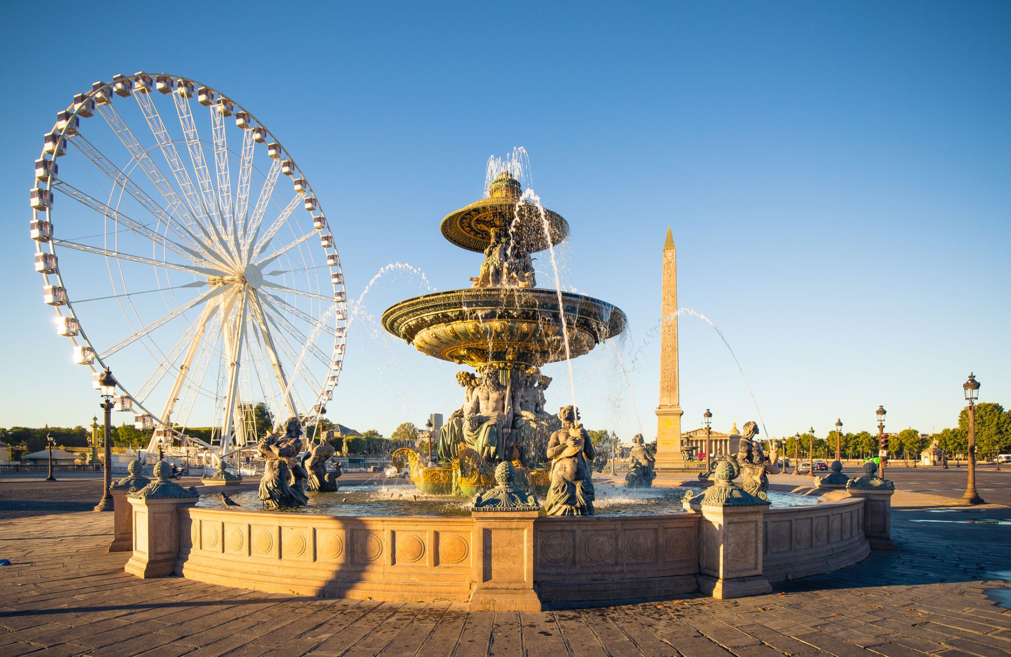 Concorde place in Paris in day ( France )