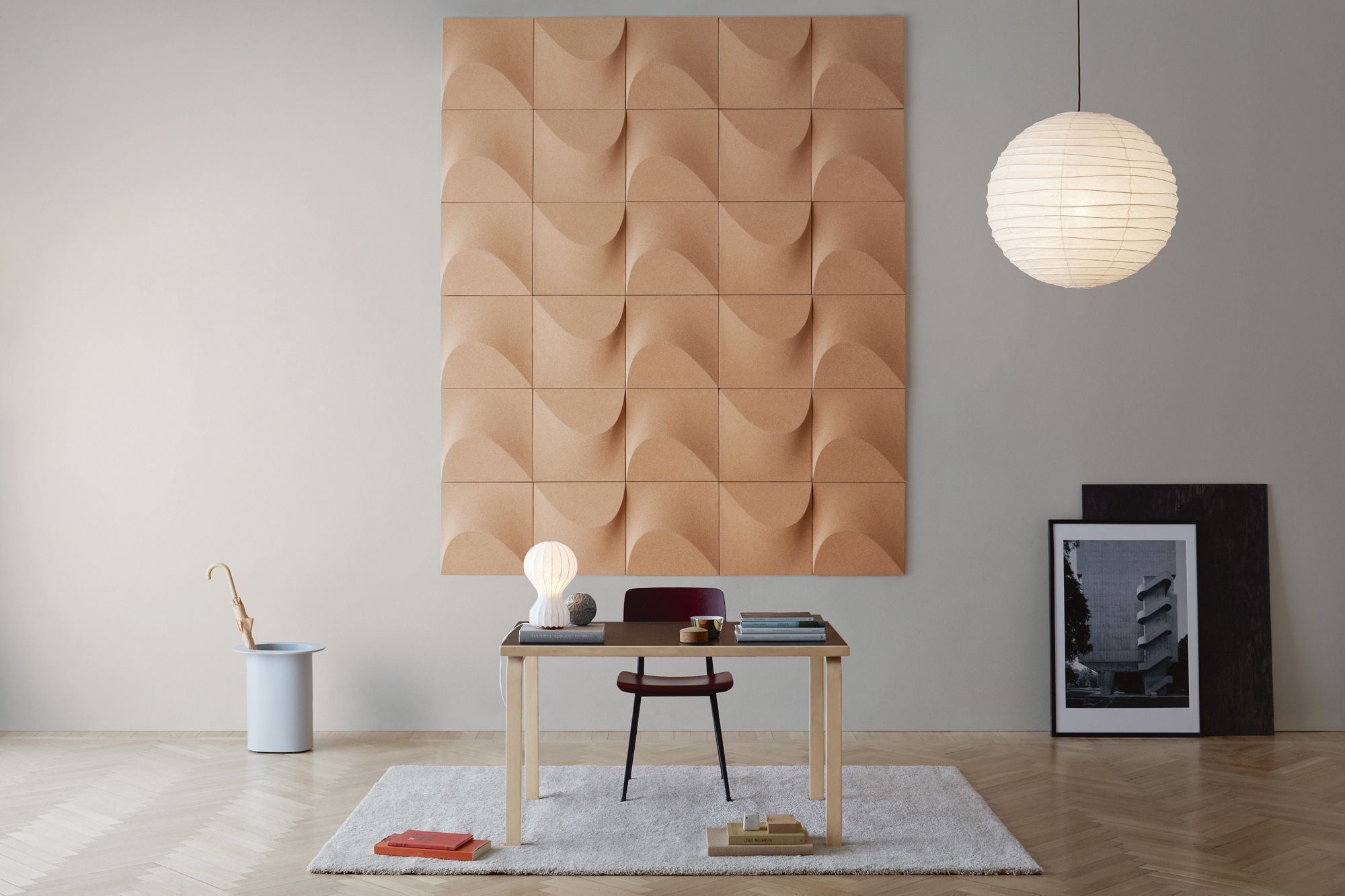 The Sahara cork wall panels created by Tan for Abstracta