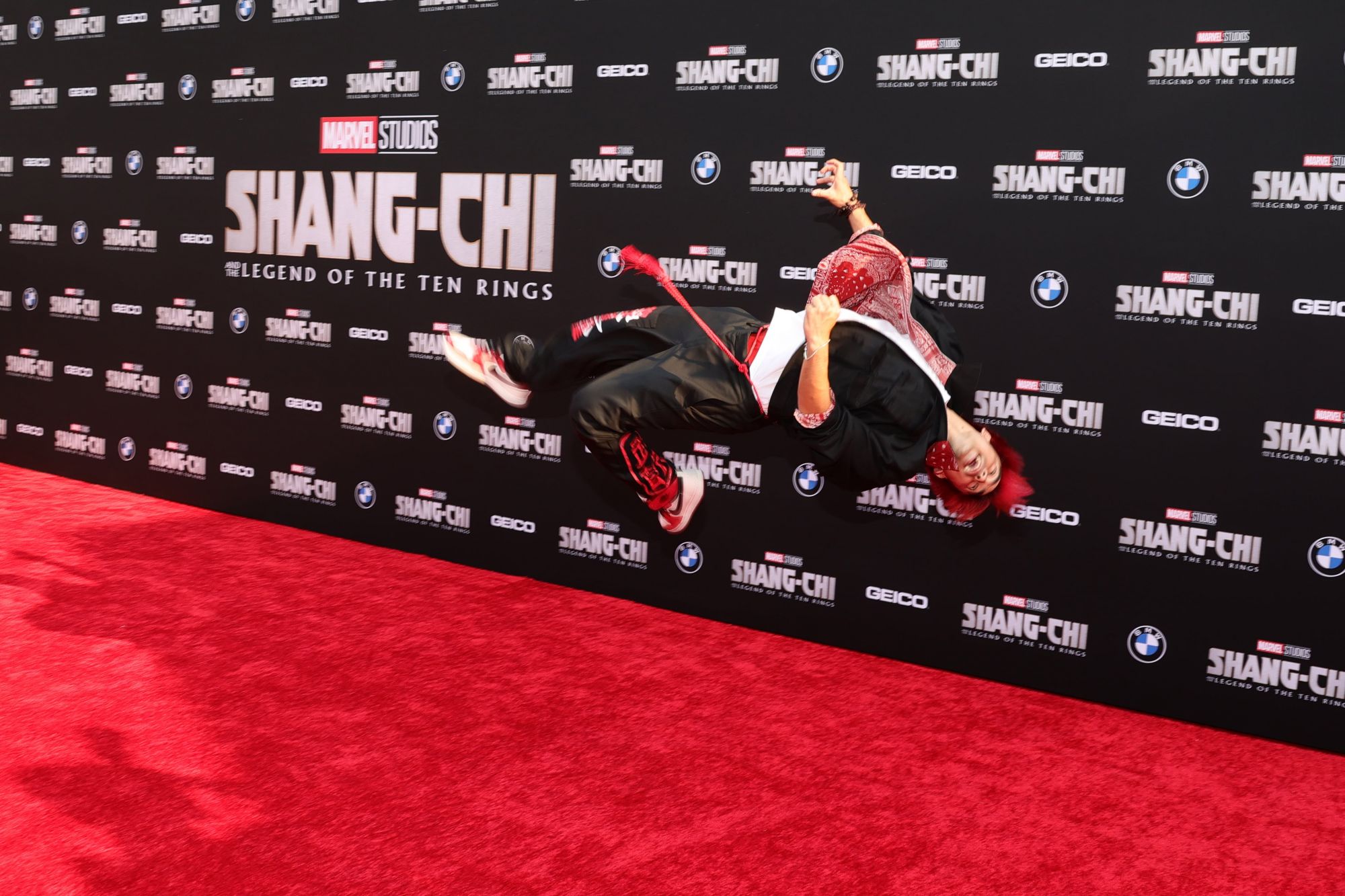 Andy Le attends Disney's premiere of "Shang-Chi And The Legend Of The Ten Rings" at El Capitan Theatre on August 16, 2021 in Los Angeles, California. (Photo by Rich Fury/Getty Images)