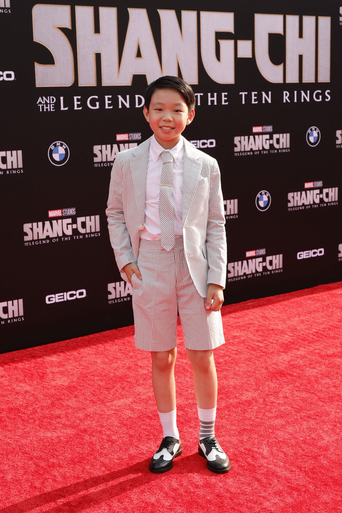 Jayden Tianyi Zhang at the Shang-Chi premiere