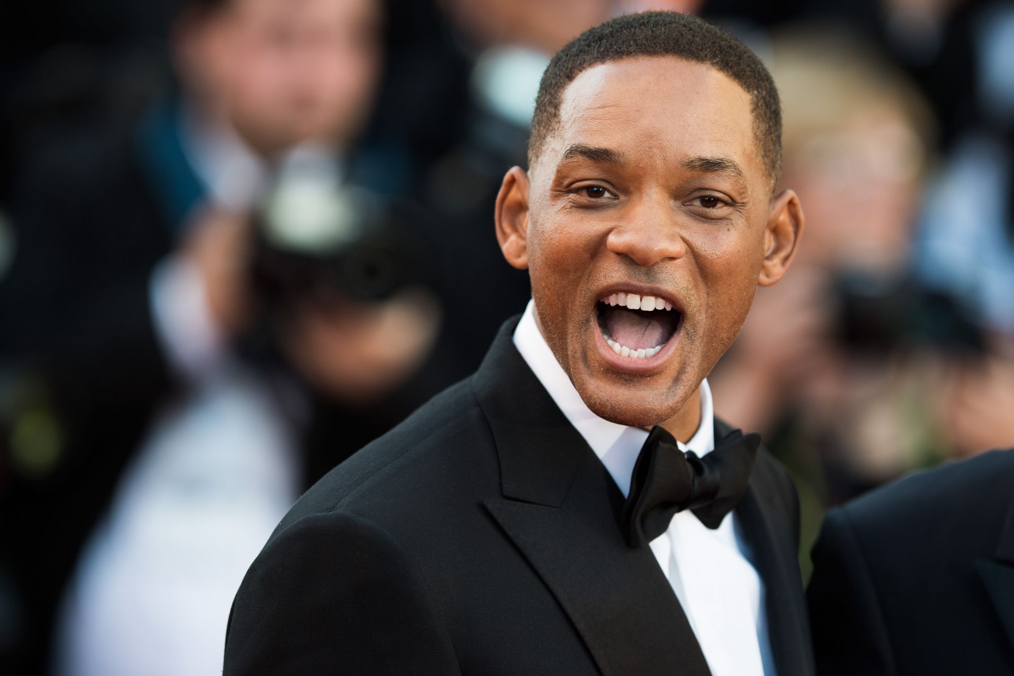 CANNES, FRANCE - MAY 17: Jury member Will Smith attends the "Ismael's Ghosts (Les Fantomes d'Ismael)" screening and Opening Gala during the 70th annual Cannes Film Festival at Palais des Festivals on May 17, 2017 in Cannes, France. (Photo by Matthias Nareyek/Getty Images)
