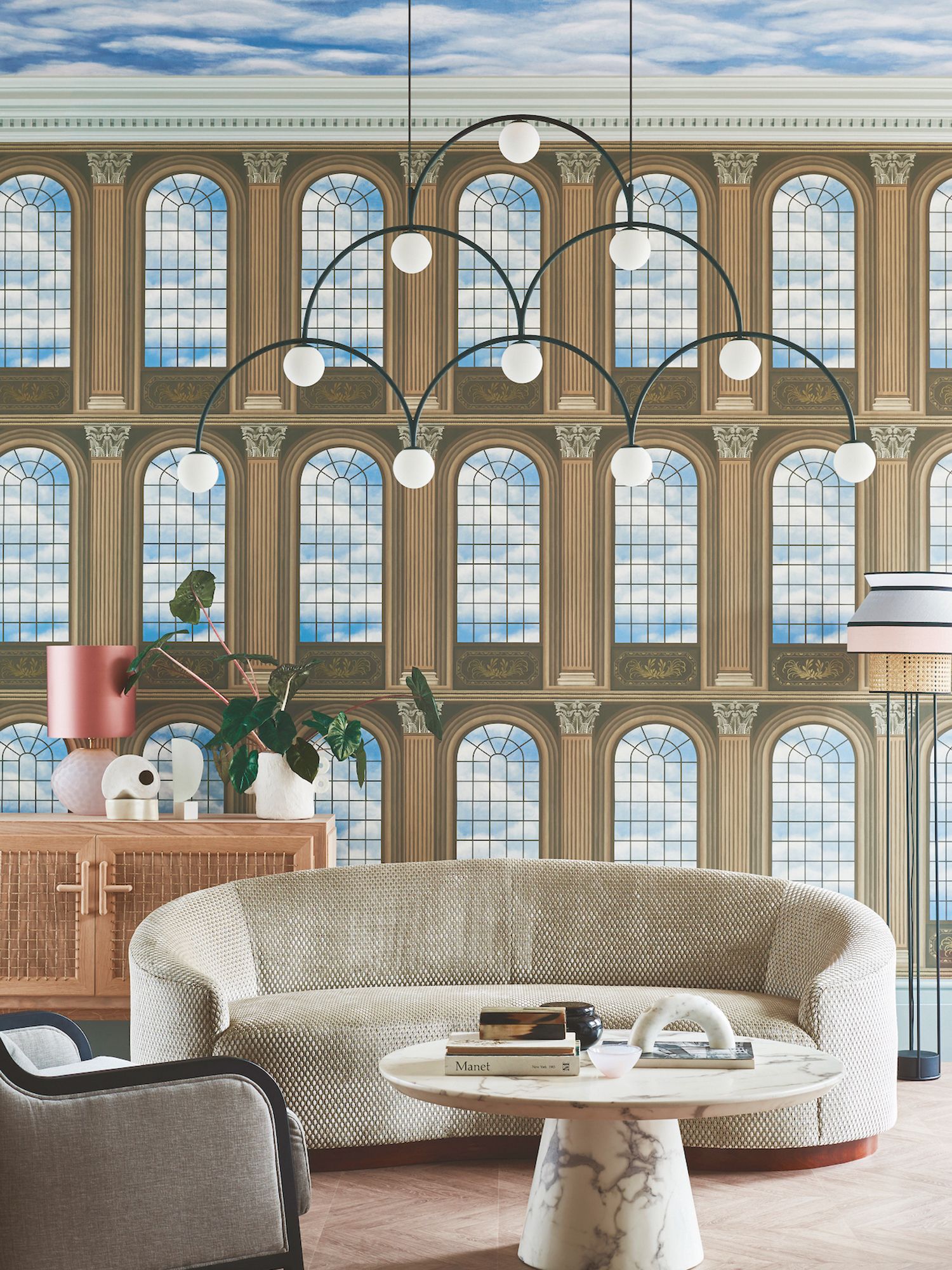 Cole & Son Verrio Sky wallpaper from the Historic Royal Palaces - Great Masters collection, available from Goodrich Global
