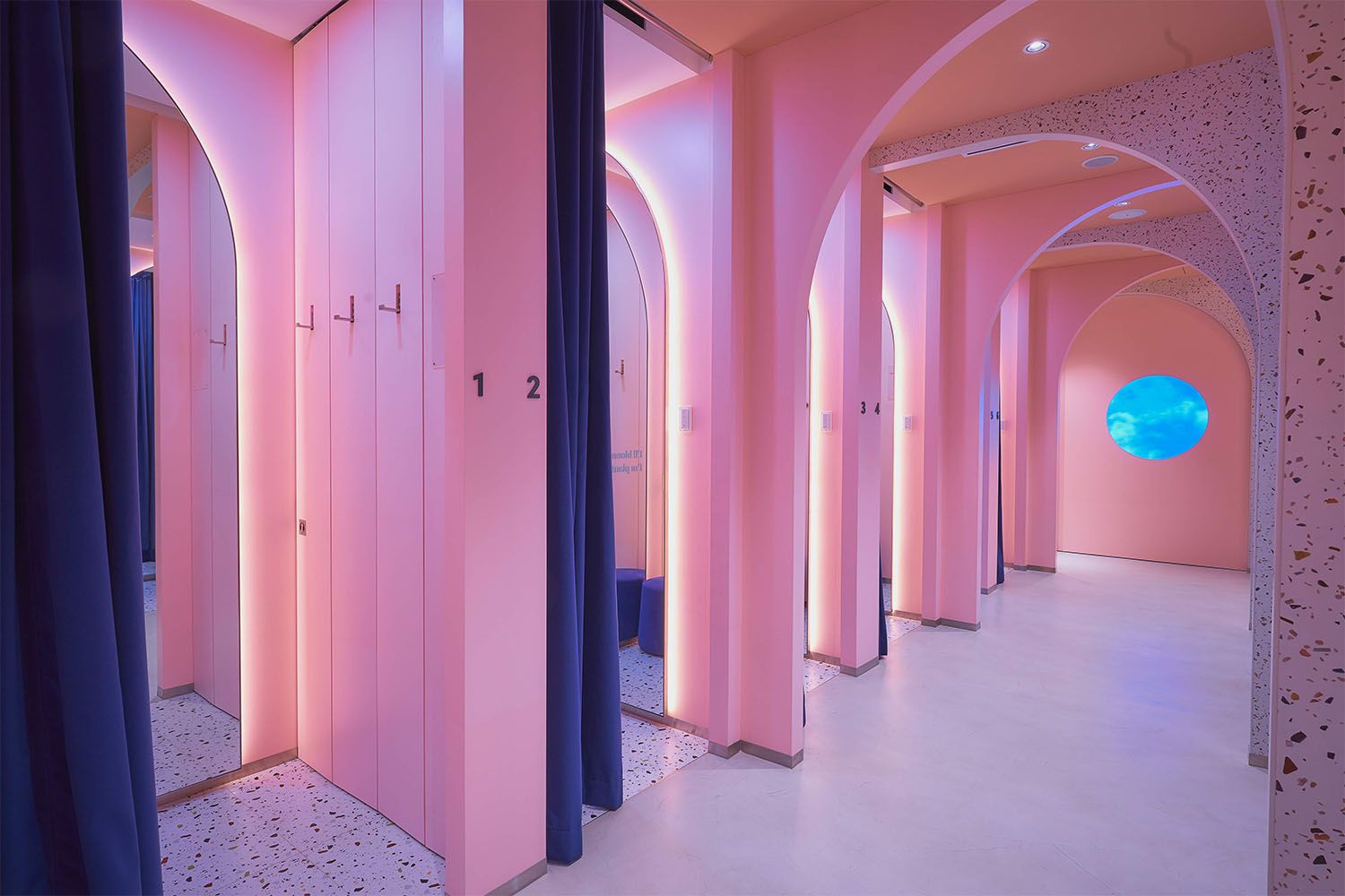 The fitting room of Love Bonito in Funan Mall (Image: Courtesy of Light Collab)