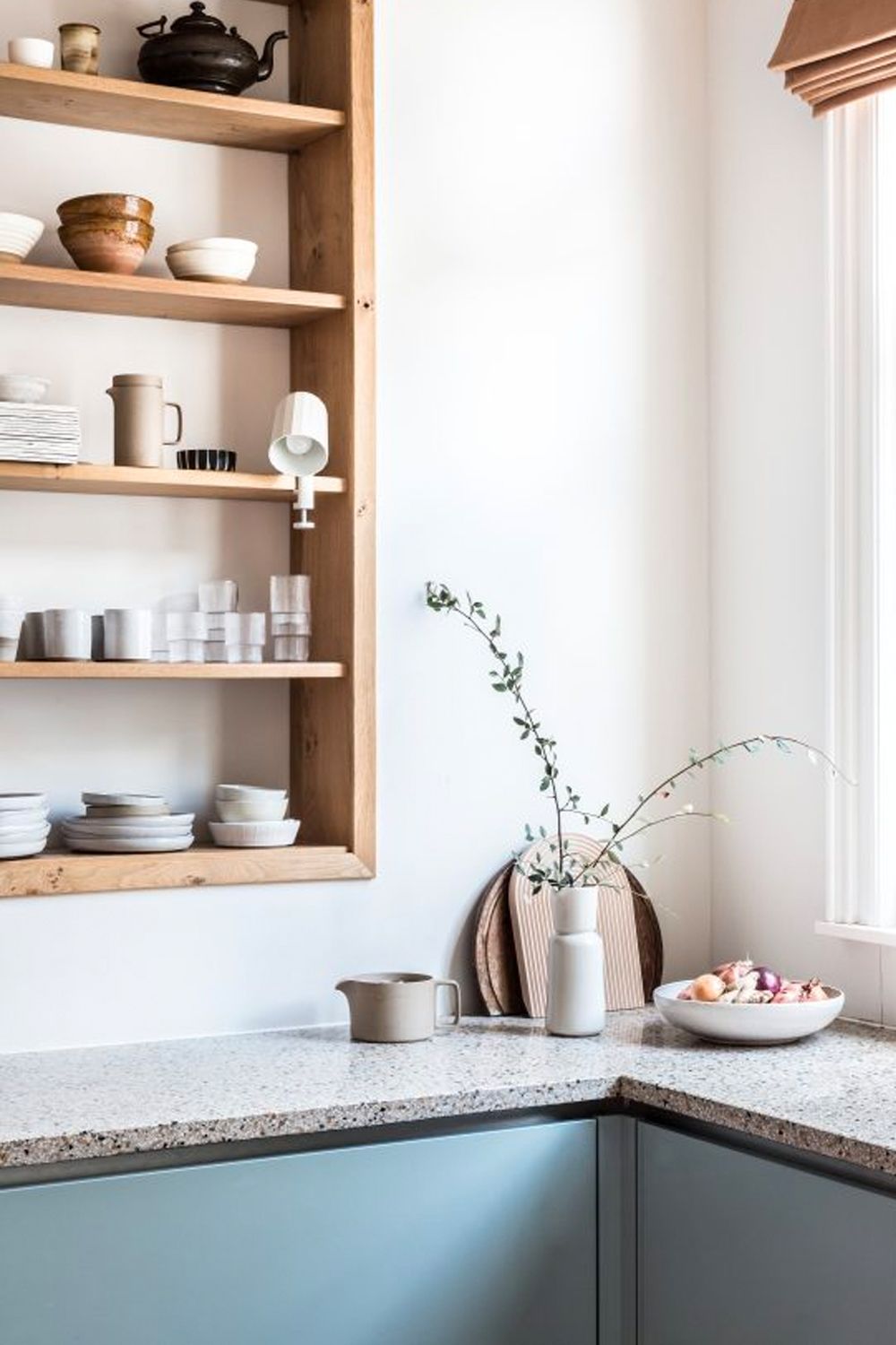 Designed by Avenue Design Studio, this kitchen features a terrazzo sink and countertops (Image: Courtesy of Avenue Design Studio)