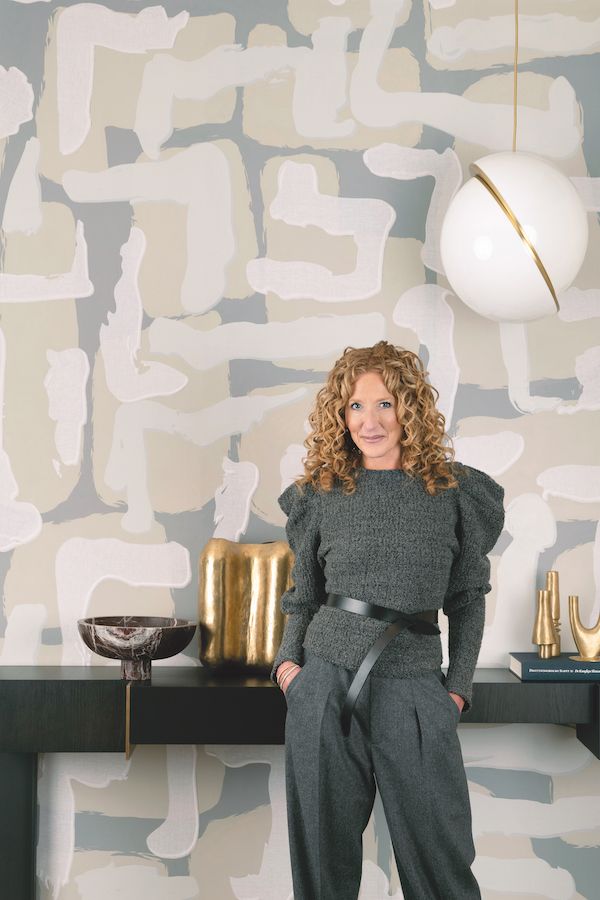 Kelly Hoppen recently designed a collection for heritage wallpaper and textile brand, De Gournay