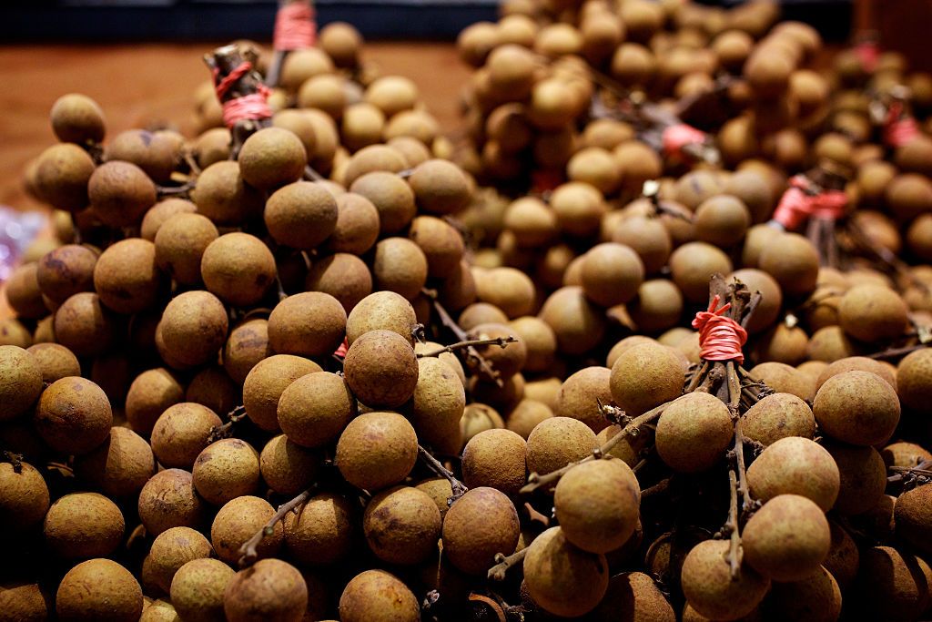 FALLS CHURCH, VA - DECEMBER 2, 2014: Longan in the produce section at Great Wall Supermarket. (Photo by Deb Lindsey for the Washington Post).