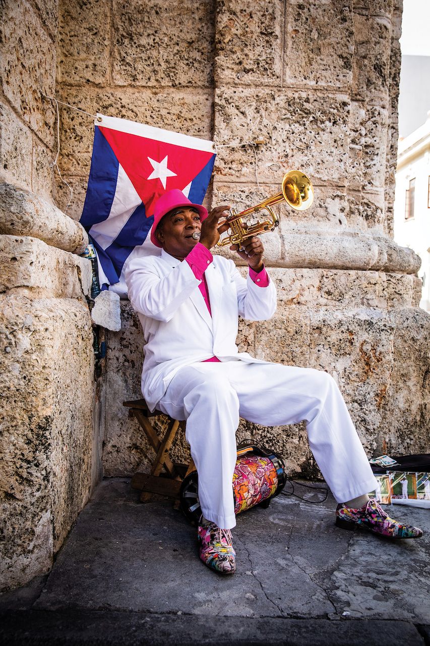 A man song in Old Havana, Cuba, on January 16, 2020. The city attracts milions of tourists annually. Old Havana (Habana Vieja) is declared a UNESCO World Heritage Site. (Photo by Manuel Romano/NurPhoto via Getty Images)