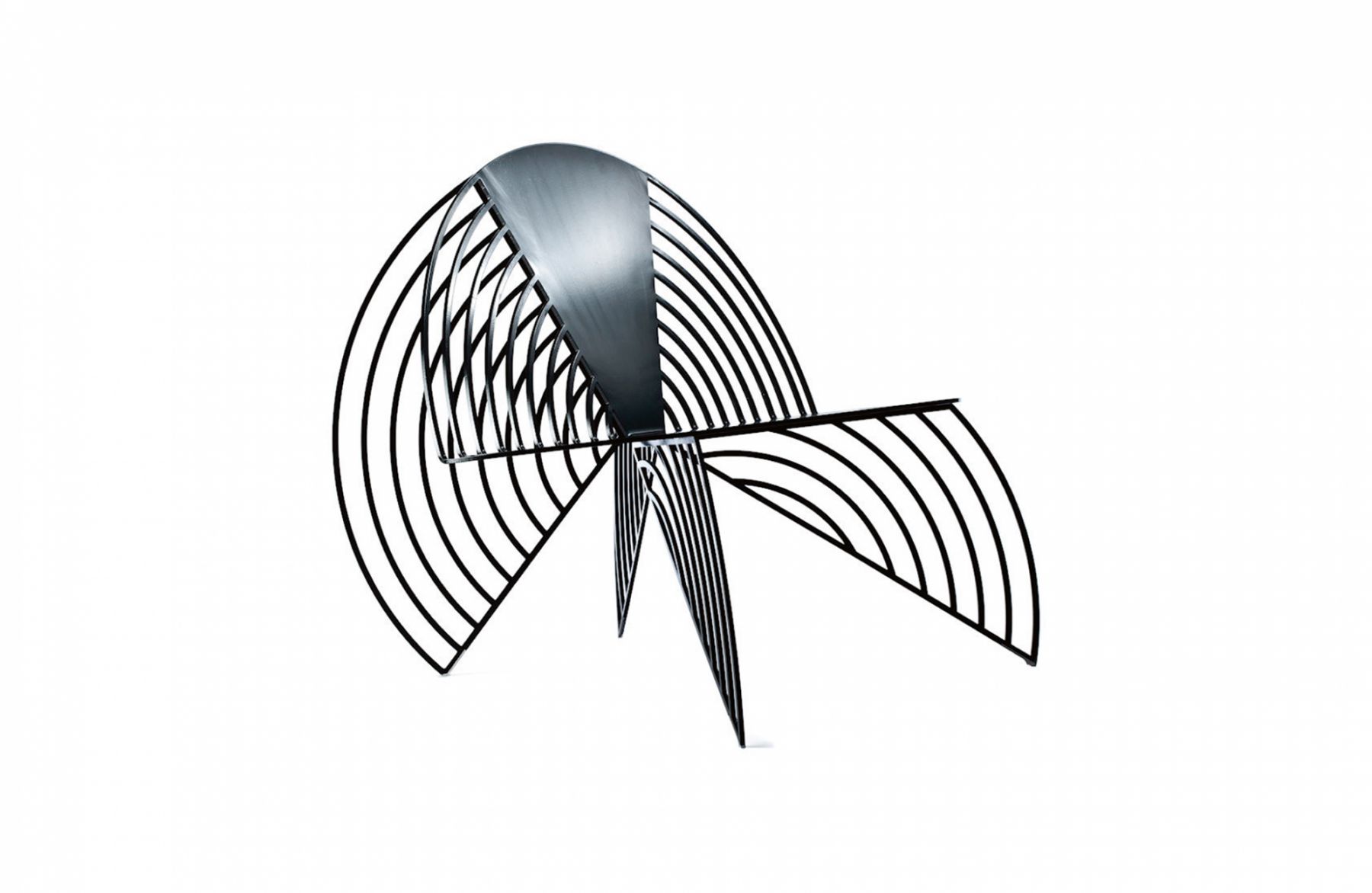 Wings of Steel chair by Laurie Beckerman, from theartling.com