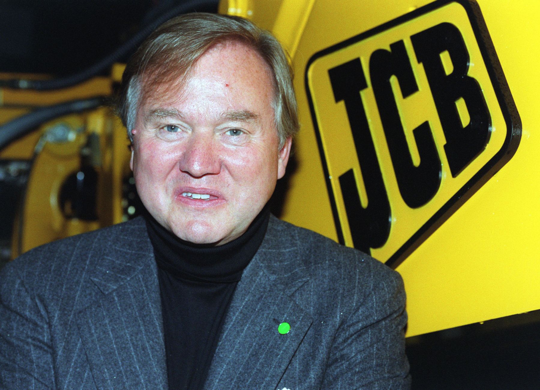 Sir Anthony Bamford, Chairman and Managing Director of JC Bamford (JCB) Excavators Ltd, attends a reception, to launch the company's new fashion range. (Photo by Peter Jordan - PA Images/PA Images via Getty Images)