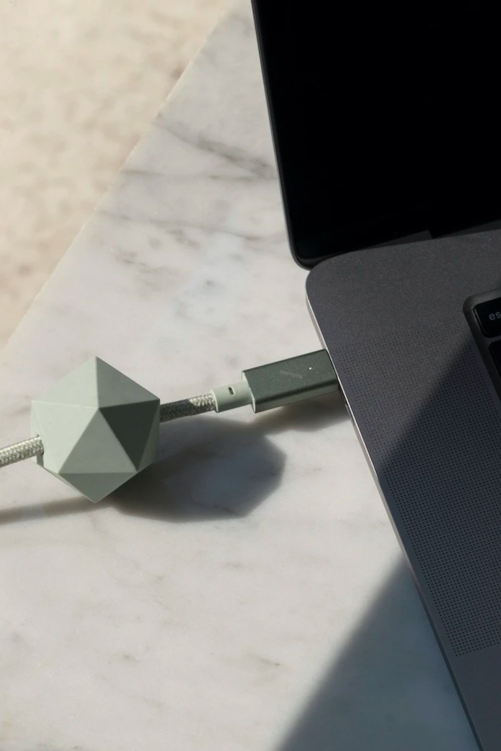 This stylish cable is designed with an anchor weight to conveniently hold your cable in place (Image: Courtesy of Ante)