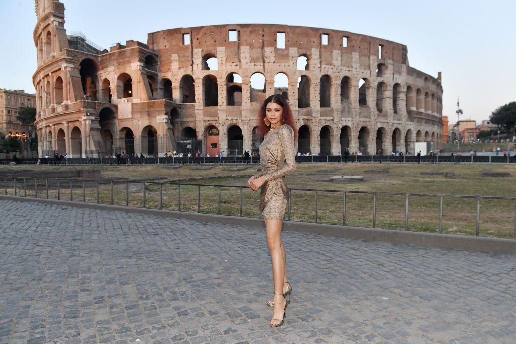 ROME, ITALY - JULY 04: Zendaya attends the Fendi Couture Fall Winter 2019/2020 Dinner on July 04, 2019 in Rome, Italy. (Photo by Jacopo Raule/Getty Images for Fendi)