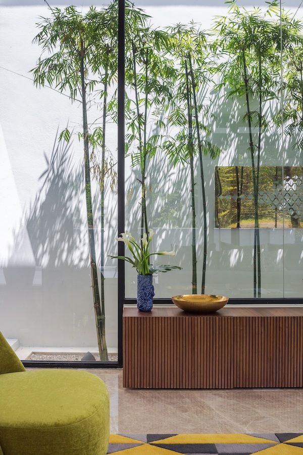 Courtyards are dotted around the home