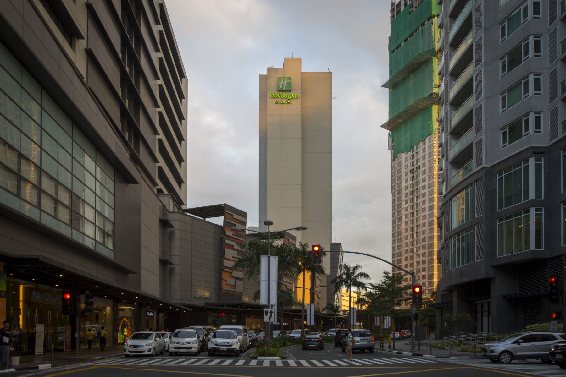 The Holiday Inn and Suites Makati located in the Glorietta Complex, Palm Drive, Makati, Metro Manila, Philippines. (photo by Andrew Aitchison / In pictures via Getty Images)