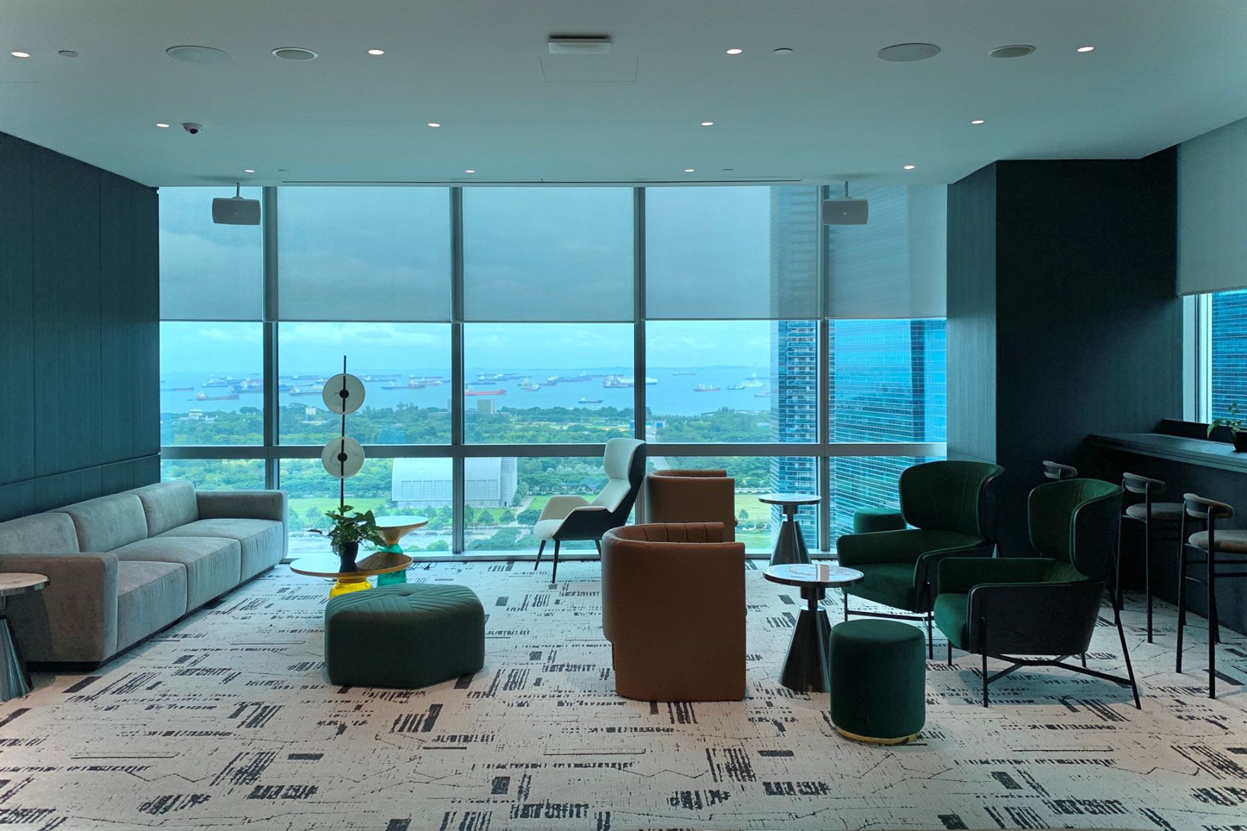 The business hub area allow for conducive meetings with clients (Image: Courtesy of Arcc Spaces)