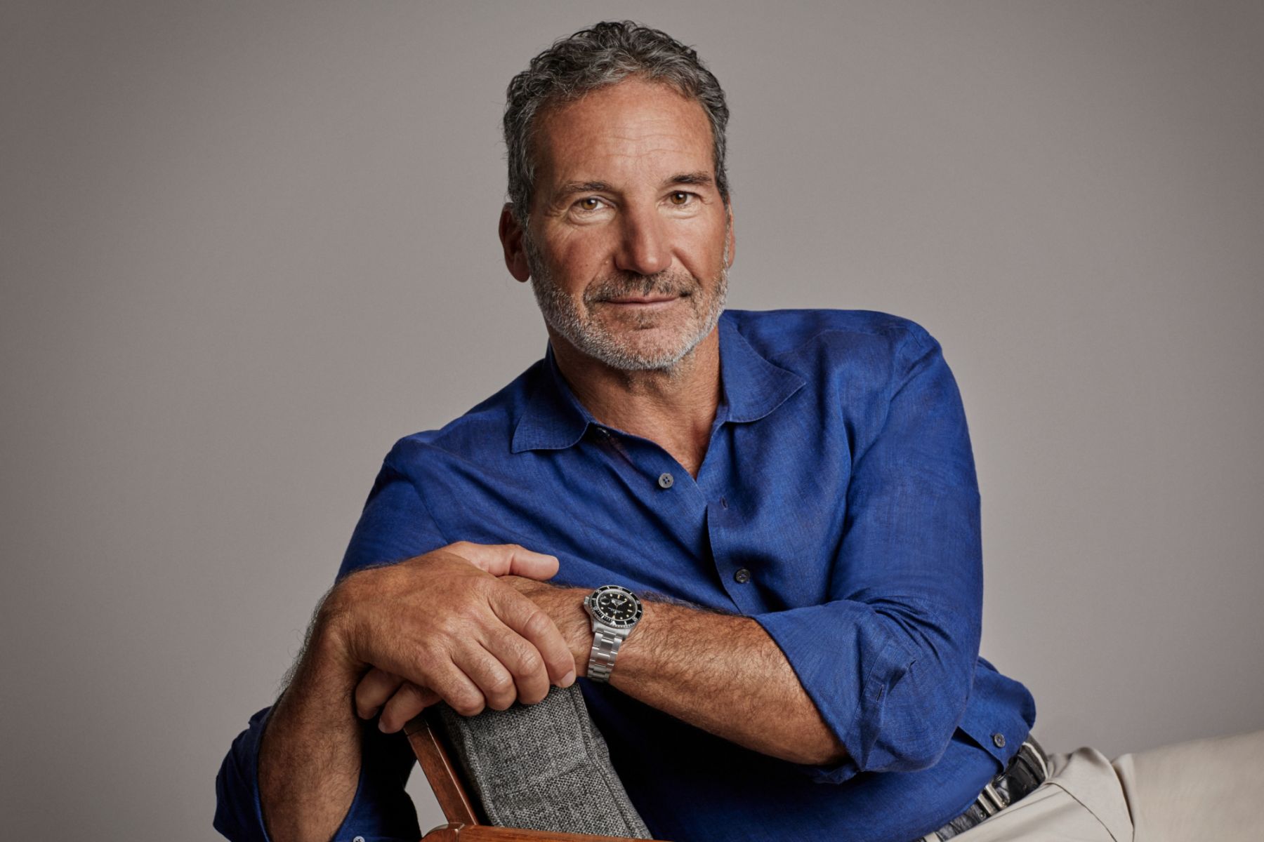 Rolex Testimonee Paul Cayard, a long-time competitor of the Maxi Yacht Rolex Cup