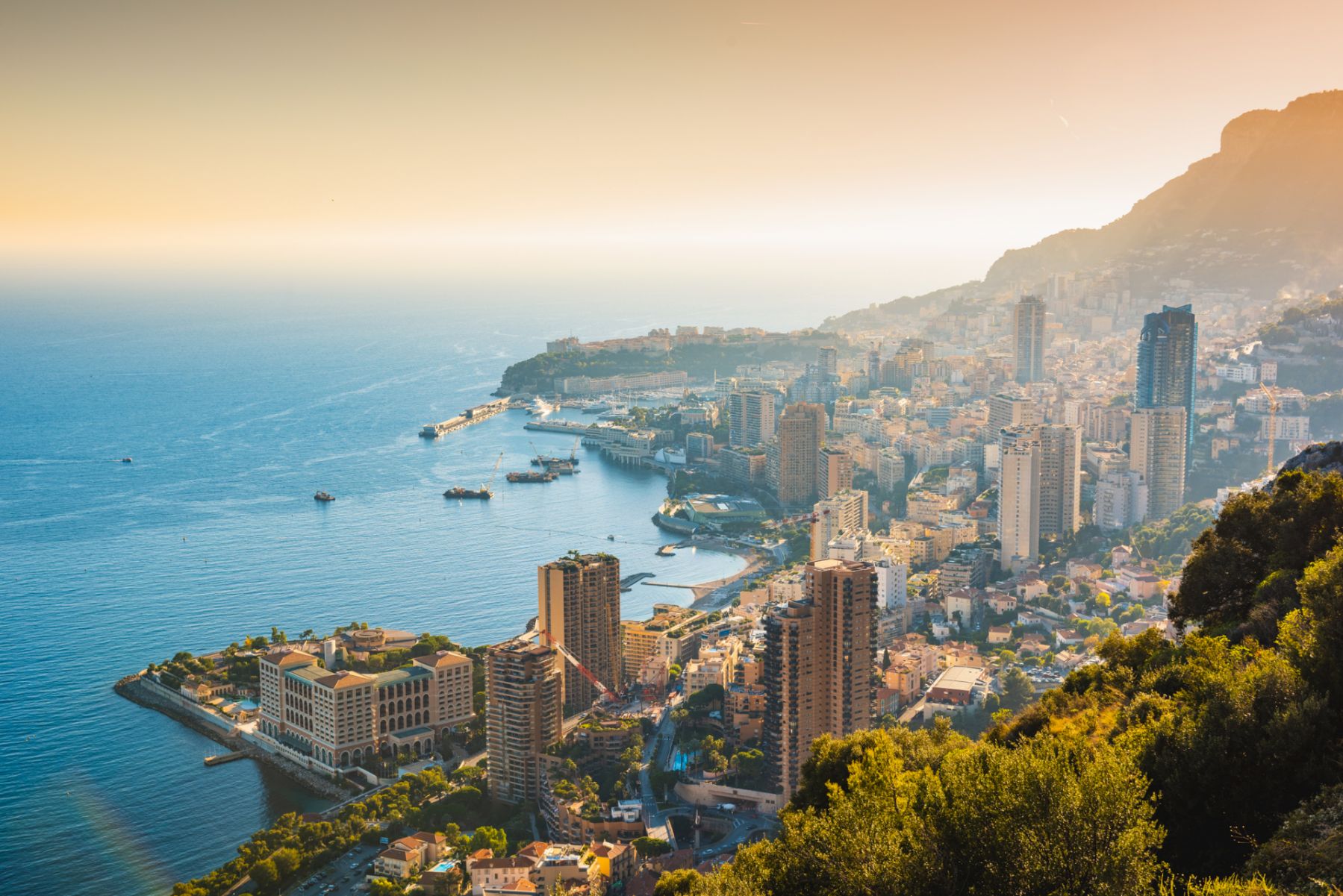 France, Provence-Alpes-Cote d'Azur, French Riviera, Alpes-Maritimes, Principality of Monaco.