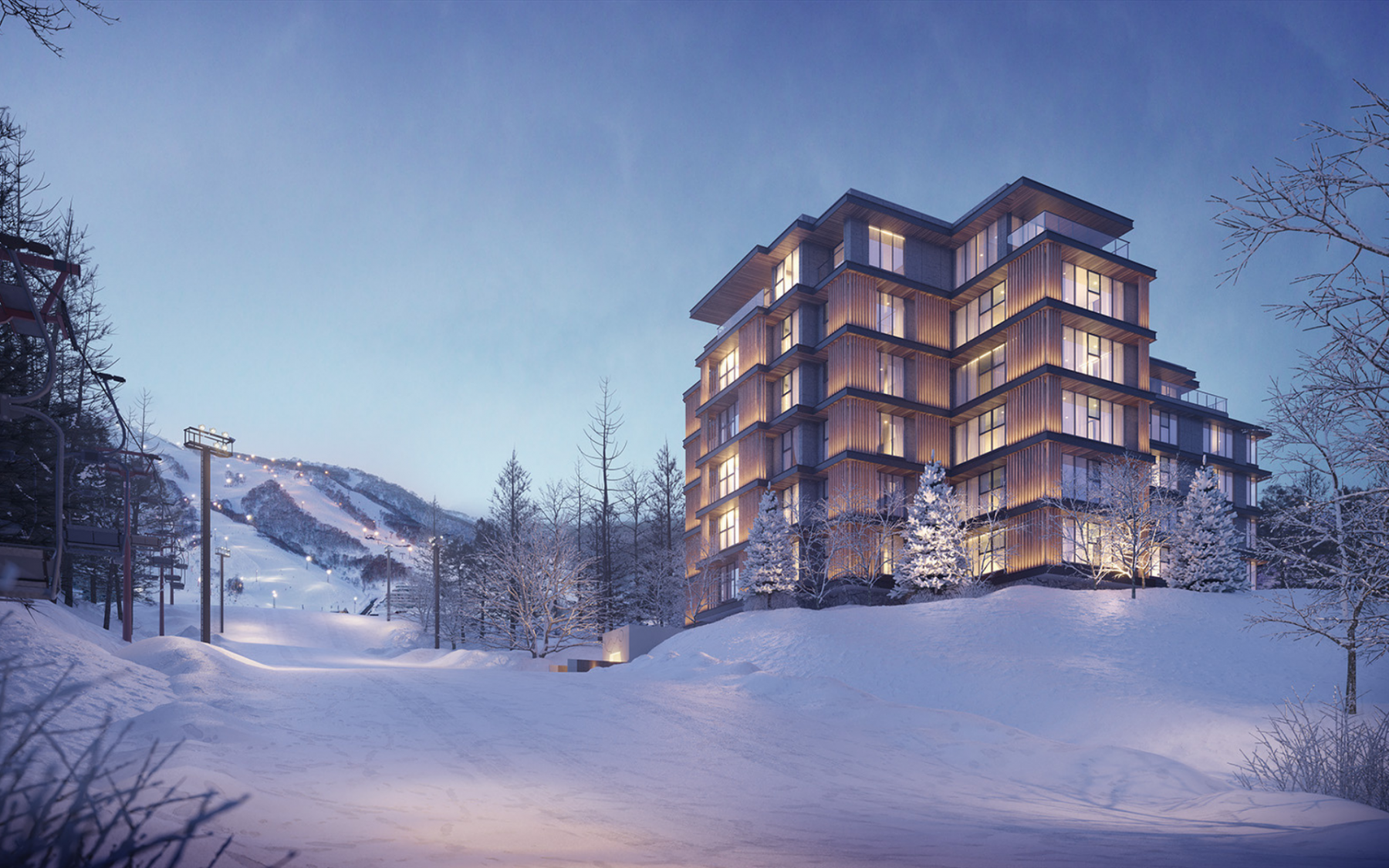 Winter sports buffs will love Niseko Kyo's strategic location