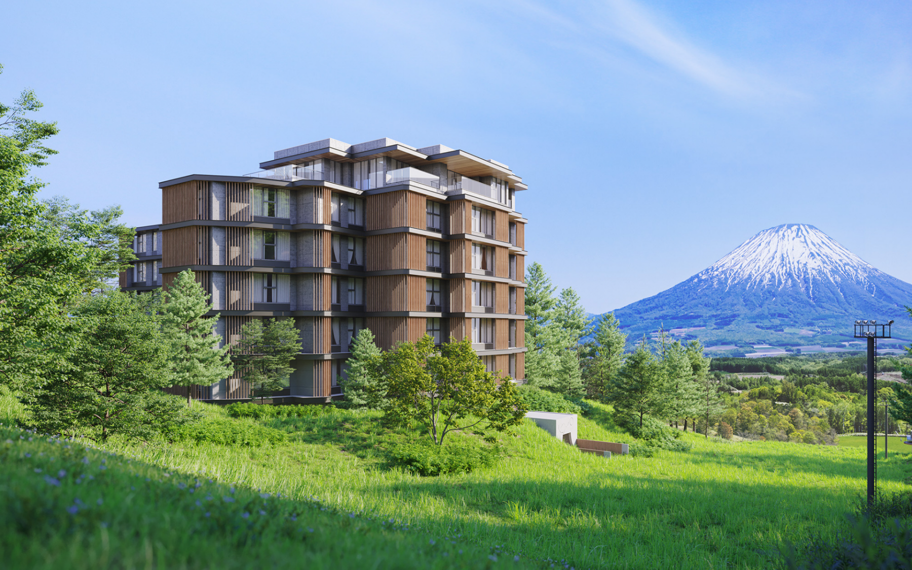 Even in spring, Niseko Kyo is a picturesque destination