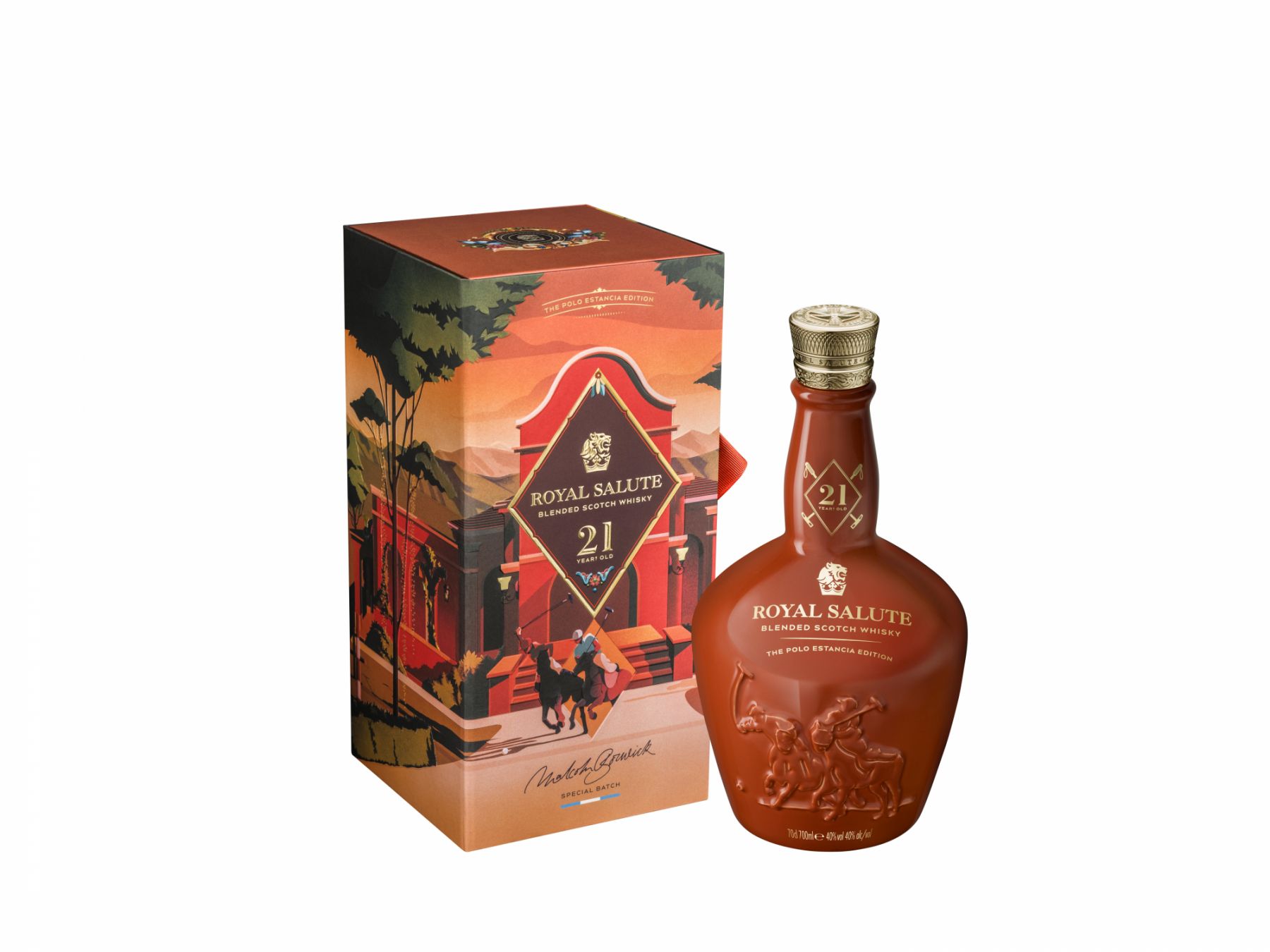 The Estancia Edition comes in a hand-crafted porcelain flagon