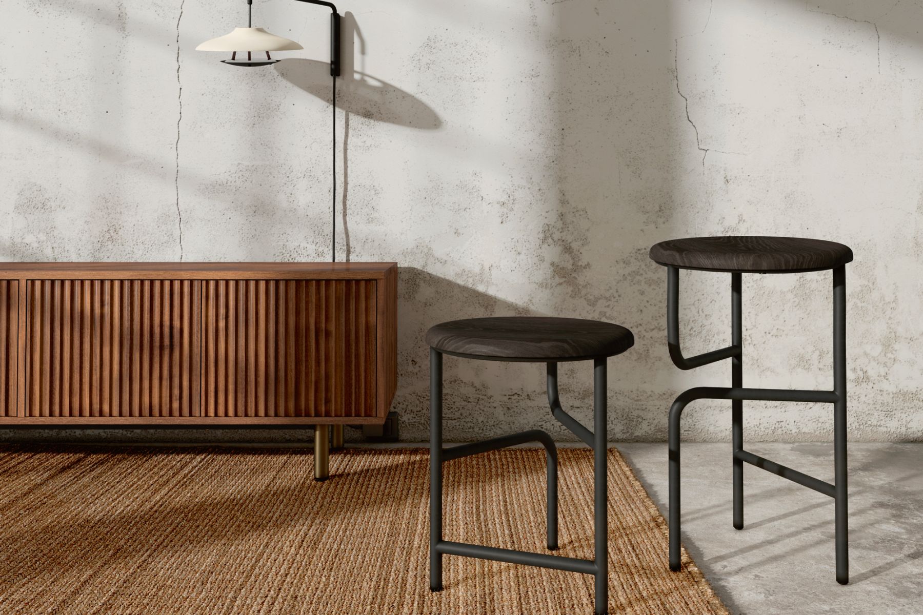 Stellar Works Blend stools by Nendo, from P5 Studio