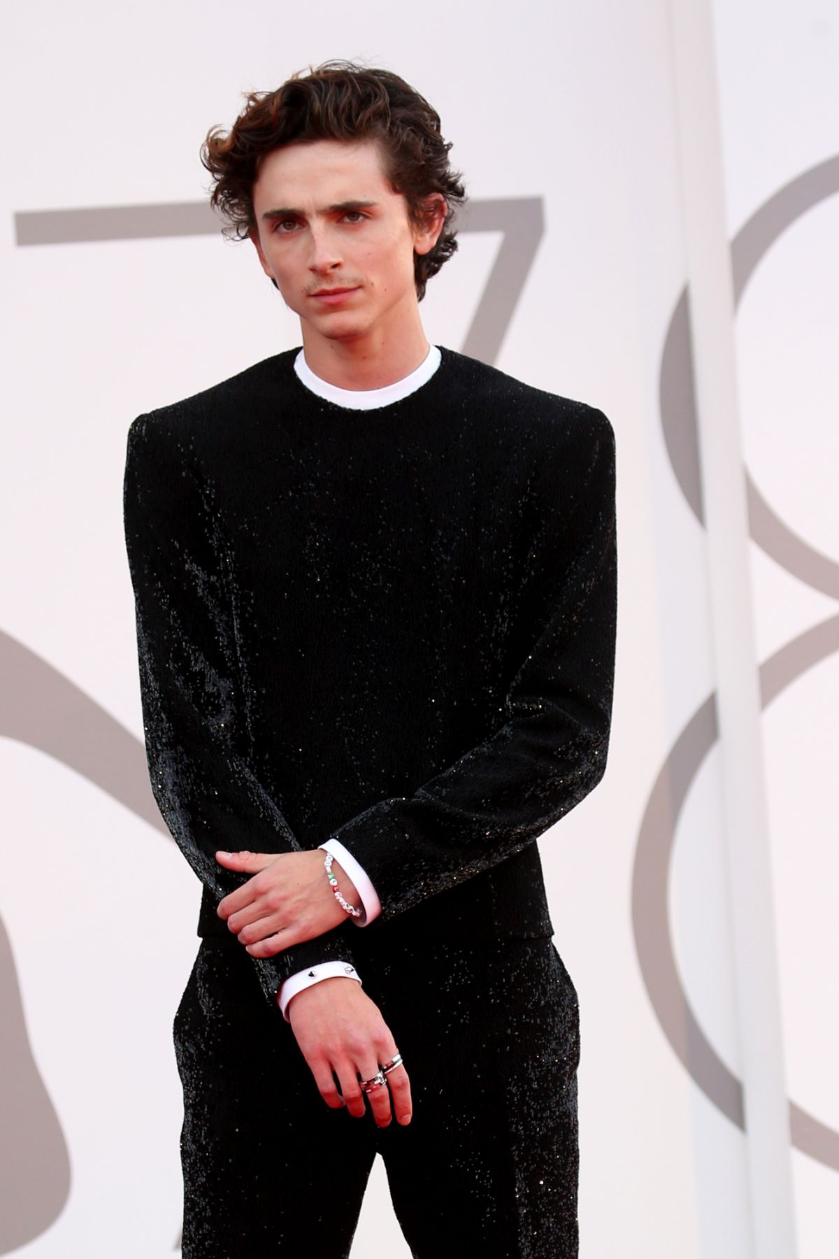 VENICE, ITALY - SEPTEMBER 03: Timothee Chalamet attends the red carpet of the movie "Dune" during the 78th Venice International Film Festival on September 03, 2021 in Venice, Italy. (Photo by Franco Origlia/Getty Images)