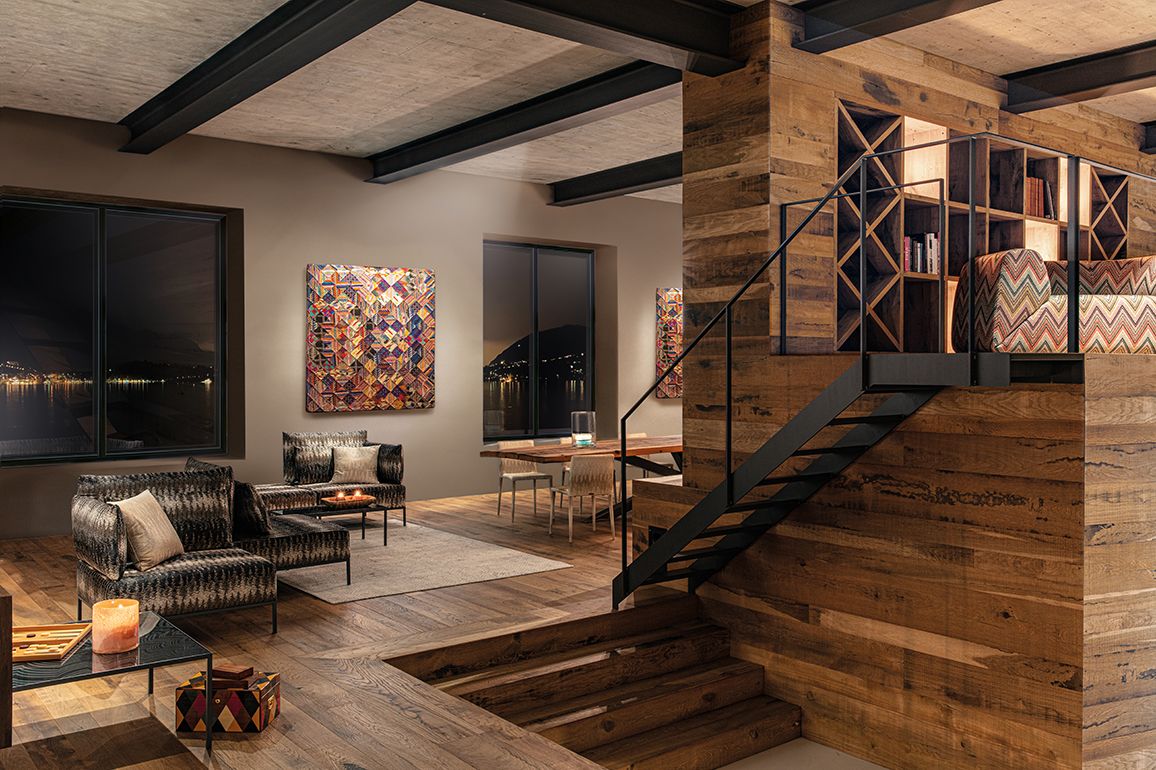 The Iconic FR series from MissoniHome's 2021 collection is reserved for flame retardant jacquard fabrics; (Image: Courtesy of MissoniHome)