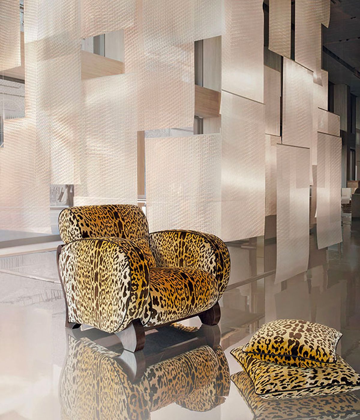 Armani/Casa's latest collection features exotic animal prints and plenty of natural textures (Image: Courtesy of Armani/Casa)