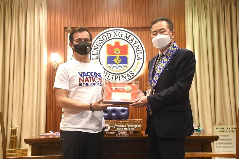 Manila Mayor Francisco “Isko Moreno” Domagoso met with Kim In-Chul, Ambassador of the Republic of Korea to the Philippines at the Manila City Hall on March 9, 2021. (Manila Public Information Office photo)