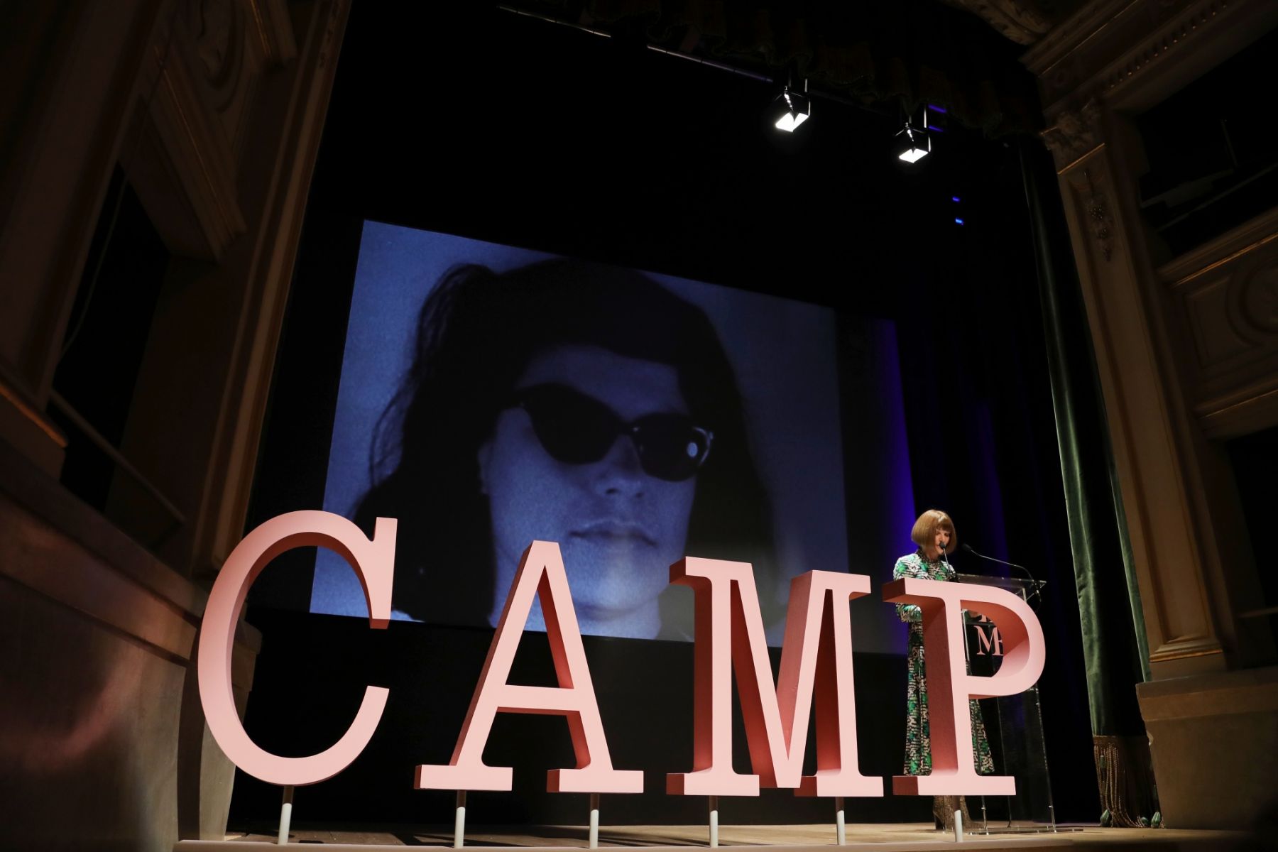 MILAN, ITALY - FEBRUARY 22: Anna Wintour attends the Press Event for The Costume Institute's spring 2019 exhibition "Camp: Notes on Fashion" on February 22, 2019 in Milan, Italy. (Photo by Vittorio Zunino Celotto/Getty Images for The Metropolitan Museum of Art)