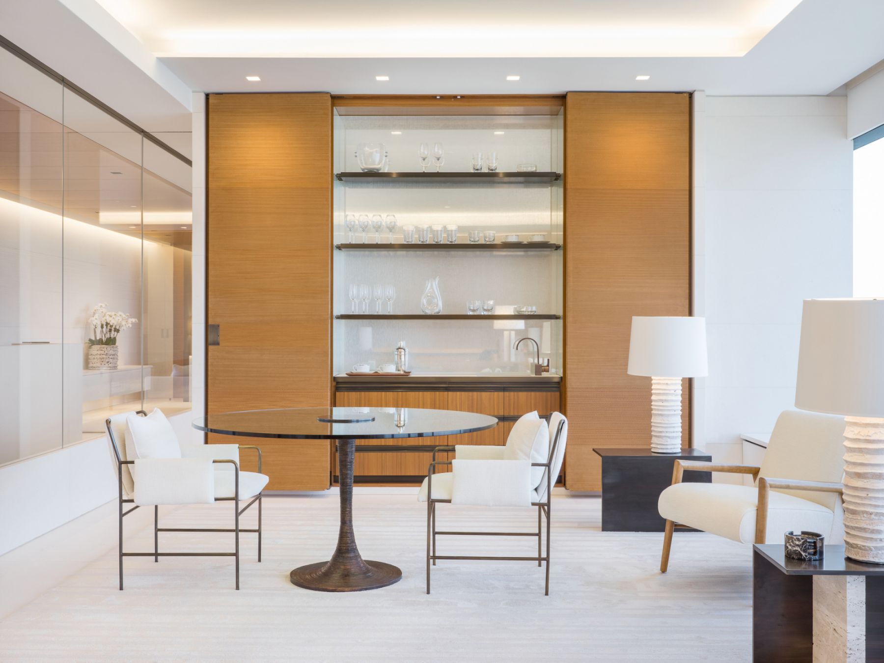 A corporate executive office overlooking Central Park in New York, designed by Chahan Minassian (Image: Courtesy of Chahan Interior Design)