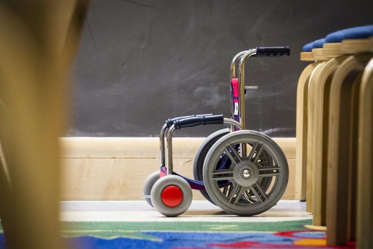 Toy Wheelchair. Toys as well as art and craft materials are available to help pediatric cancer patients cope with their treatment at the NIH Clinical Center. (Photo: Daniel Sone/Unsplash)