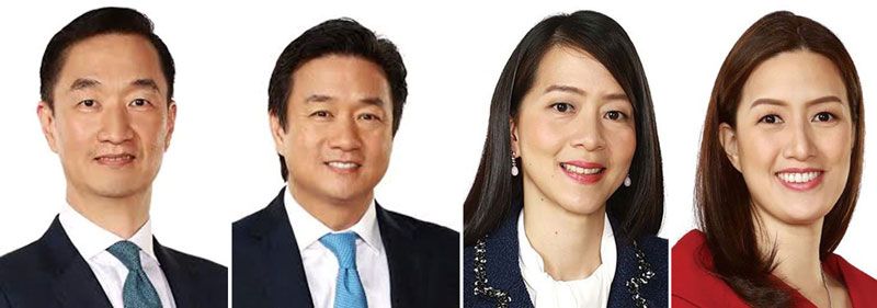 George Ty's children Arthur, Alfred, Anjanette and Alesandra (Photo: Philstar)