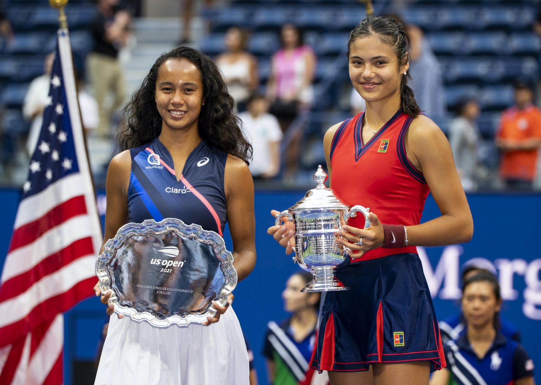 EMMA RADUCANU (GBR)TENNIS - THE US OPEN 2021 - USTA BILLIE JEAN KING TENNIS CENTRE - FLUSHING MEADOWS - NEW YORK CITY - NEW YORK - USA - ATP - WTA - ITF - GRAND SLAM - OPEN - 2021 © TENNIS PHOTO NETWORK