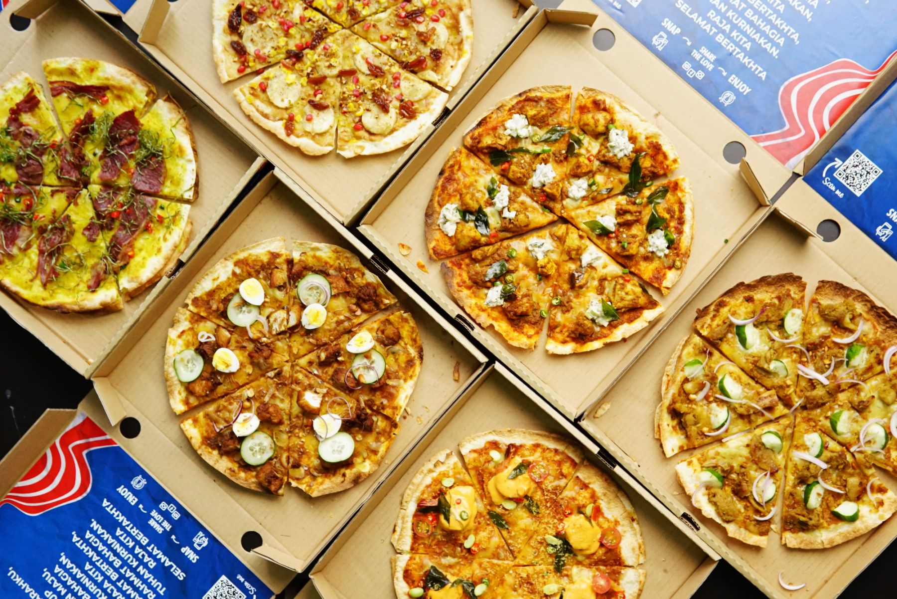 The Pizza Kantoi lineup (Photo: Knowhere Bangsar)