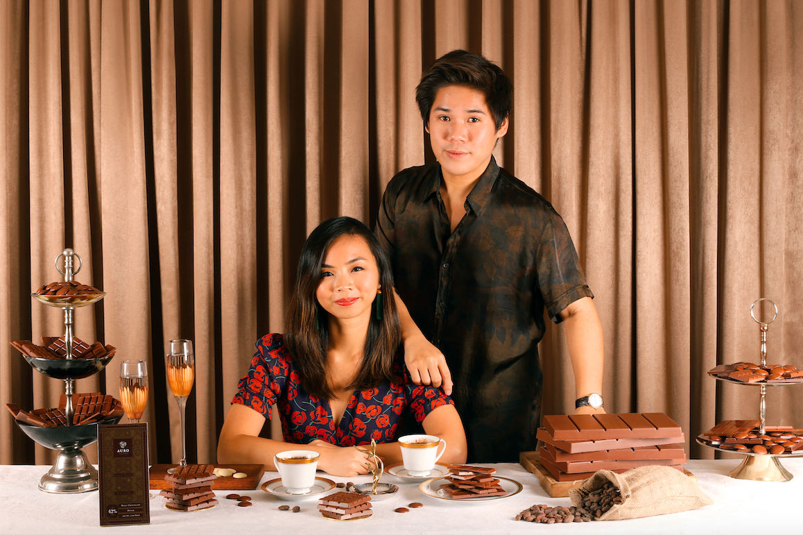 Auro Chocolate founders Mark Ocampo and Kelly Go